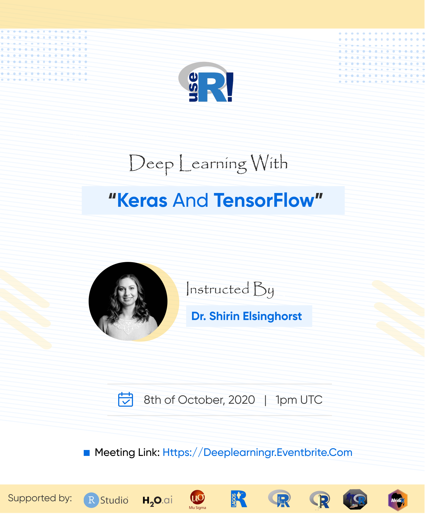 Free workshop on Deep Learning with Keras and TensorFlow